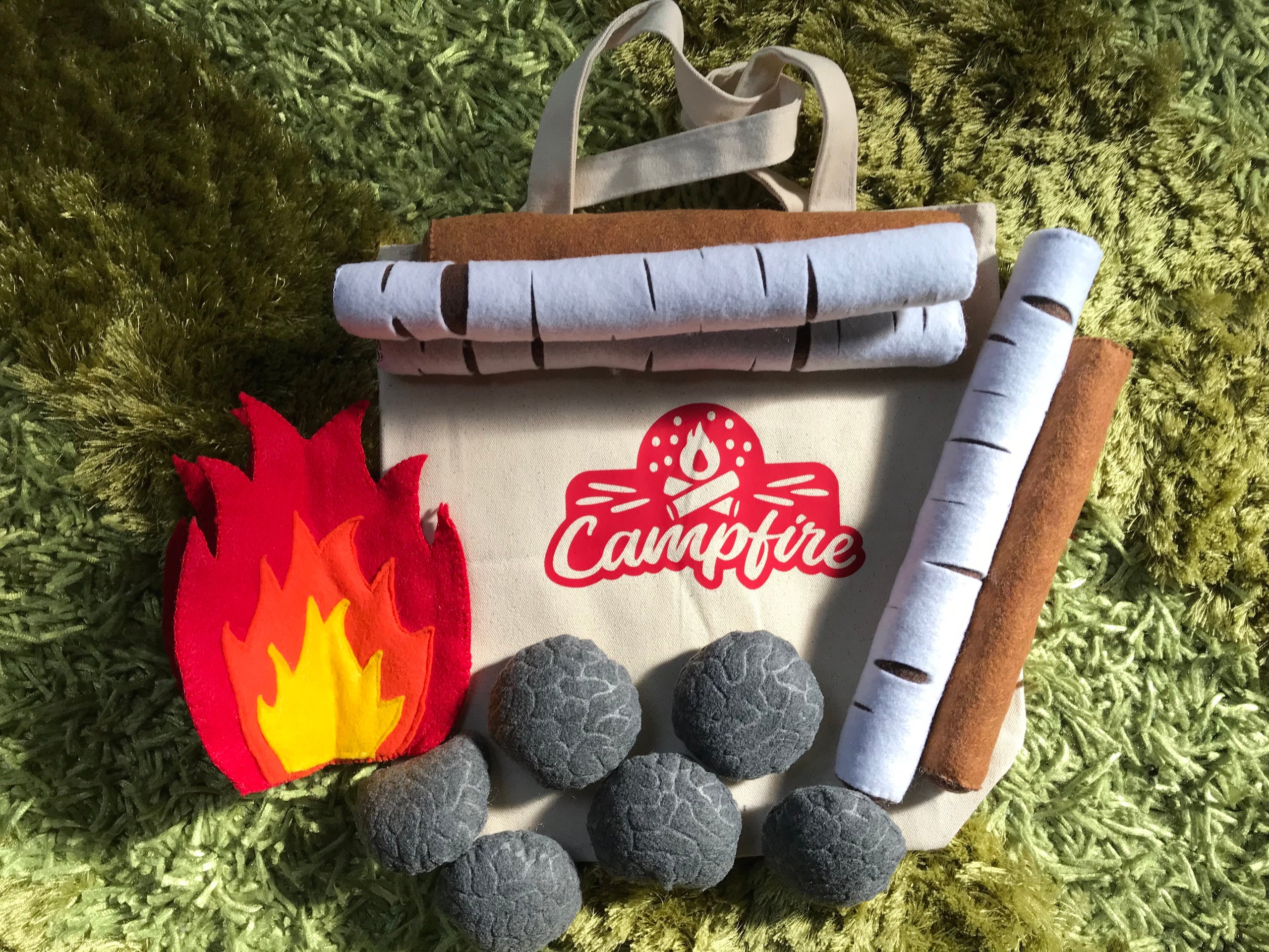 Plush deals campfire set